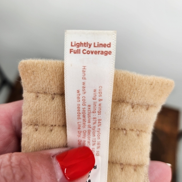 Cacique Lightly Lined Full Coverage Bra 42C Nude NWOT - Picture 5 of 6